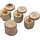 Ringdose / Ringetui - Baumstamm mit Deckel aus Haselnuss Holz