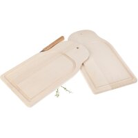 Schneidebrett mit Messerschlitz / Messerbrett 28 x 15 x 1...