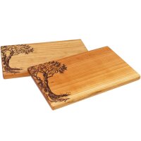 Schneidebrett Kirsche geölt - 30 x 18 x 1,5 cm - Lebensbaum FSC®