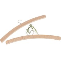 Childrens and dolls clothes hanger made of beech wood -...