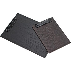 Wooden clipboard made of oak FSC® stained black
