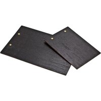 Wooden clipboard made of oak FSC® stained black