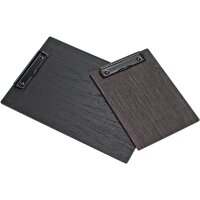 Holz Klemmbrett aus Eiche FSC® Schwarz gebeizt