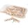 Set of 50 wooden clothespins made of beech wood - 72 mm long, with strong spring and in a bag