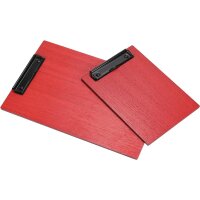 Wooden clipboard made of oak FSC® stained red