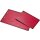 Wooden clipboard made of oak FSC® stained red