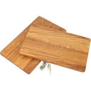 Oiled oak chopping board - 30 x 18 x 1.5 cm