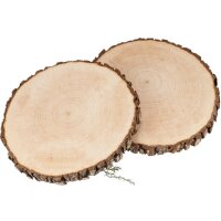 Baumscheibe aus Erle 32 - 36 x 2,5 cm - Rindenscheibe...