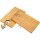 Cutting board - Oiled cherry - 30 x 18 x 1.5 cm - Rooster on leather strap FSC®