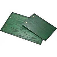 Holz Klemmbrett aus Eiche FSC® Grün gebeizt | Viele Varianten
