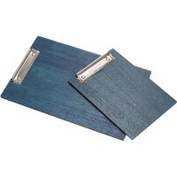 Wooden clipboard made of oak FSC® stained blue