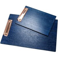 Wooden clipboard made of oak FSC® stained blue