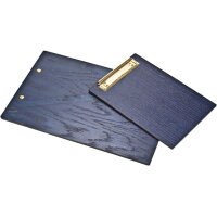 Wooden clipboard made of oak FSC® stained blue