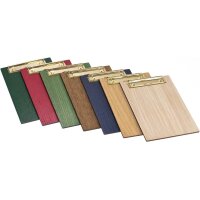 Wooden clipboard made of oak FSC® stained blue