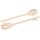 Wooden cooking spoon made of beech wood - 30 cm - oval - with cow