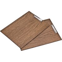 Holz Klemmbrett aus Eiche FSC® Nussbaum gebeizt | Viele Varianten