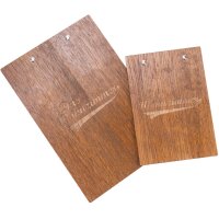 Wooden clipboard made of oak FSC® stained walnut