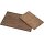Wooden clipboard made of oak FSC® stained walnut