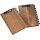 Wooden clipboard made of oak FSC® stained walnut