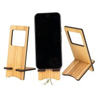 Nachhaltiger Holz Smartphone-Halter | Zum Stellen oder...