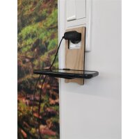 Sustainable wooden smartphone holder | For standing or hanging made of Swiss stone pine