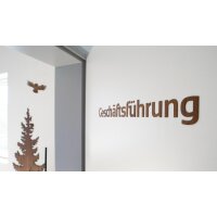 Selbstklebende Holz-Türbeschriftung -...