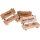 Holz Schnapsbank rustikal mit Rinde mit zwei Schnapsglas - Und noch a Schnapserl
