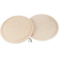Round Cutting Board with Juice Groove from FSC® Maple...