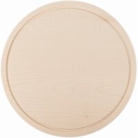 Round Cutting Board with Juice Groove from FSC® Maple...