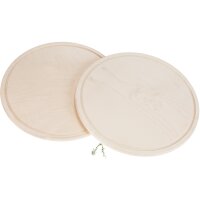 Round Cutting Board with Juice Groove from FSC® Maple...