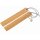 Oak wood bookmark with leather strap | 150x25mm - For book lovers