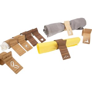 Elegante Serviettenringe aus Holzfurnier - stilvolle Tischdekoration