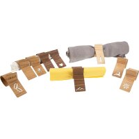 Elegante Serviettenringe aus Holzfurnier - stilvolle Tischdekoration