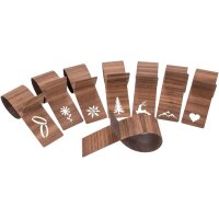 Elegante Serviettenringe aus Holzfurnier - stilvolle Tischdekoration