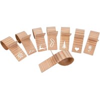 Elegante Serviettenringe aus Holzfurnier - stilvolle Tischdekoration