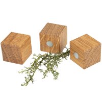 Holz Magnet Würfel aus geölter Eiche 25 x 25 x...