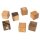 Wooden magnet cube made of oiled walnut 25 x 25 x 25 mm