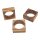 High-quality napkin holder made of oiled walnut wood - Stylish napkin ring - approx. 6.0 x 2.5 cm