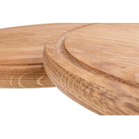 Cutting board round - Oiled oak - D: 40 cm
