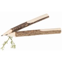 Holz Bleistift - Astbleistift mit Rinde und...