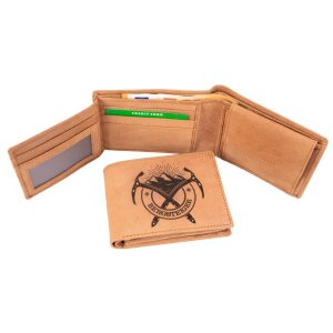 Leather wallet - Wallet for mountaineers - BERGSTEIGER