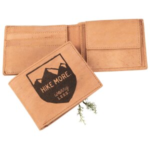 Leather wallet - Wallet for hikers - Hike More Worry Less