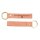 Personalized leather key ring | light brown with brass ring
