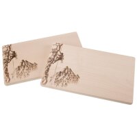 Schneidebrett auf FSC® Ahornholz 26 x 15 x 1,5 cm mit...