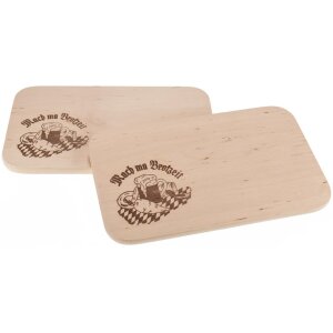Cutting board FSC® alder 26 x 15 cm - Mach ma Brotzeit -