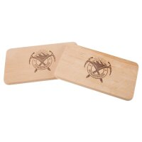 Schneidebrett FSC® Erle 22,5 x 12,5 x 1,2 cm -...