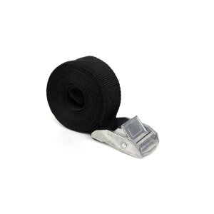 Sturdy tensioning strap in black - 2.5 cm x 2 meters - for our nesting boxes
