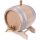 2L oak barrel with brass tap - schnapps barrel ideal for whisky, wine & more
