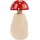 Nut screw/nutcracker made of beech - toadstool design