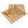 High-quality wooden placemat made of oiled hazelnut wood with bark (approx. 35 x 35 x 1.4 cm)